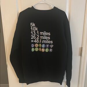 Dopey Runner Black Sweater